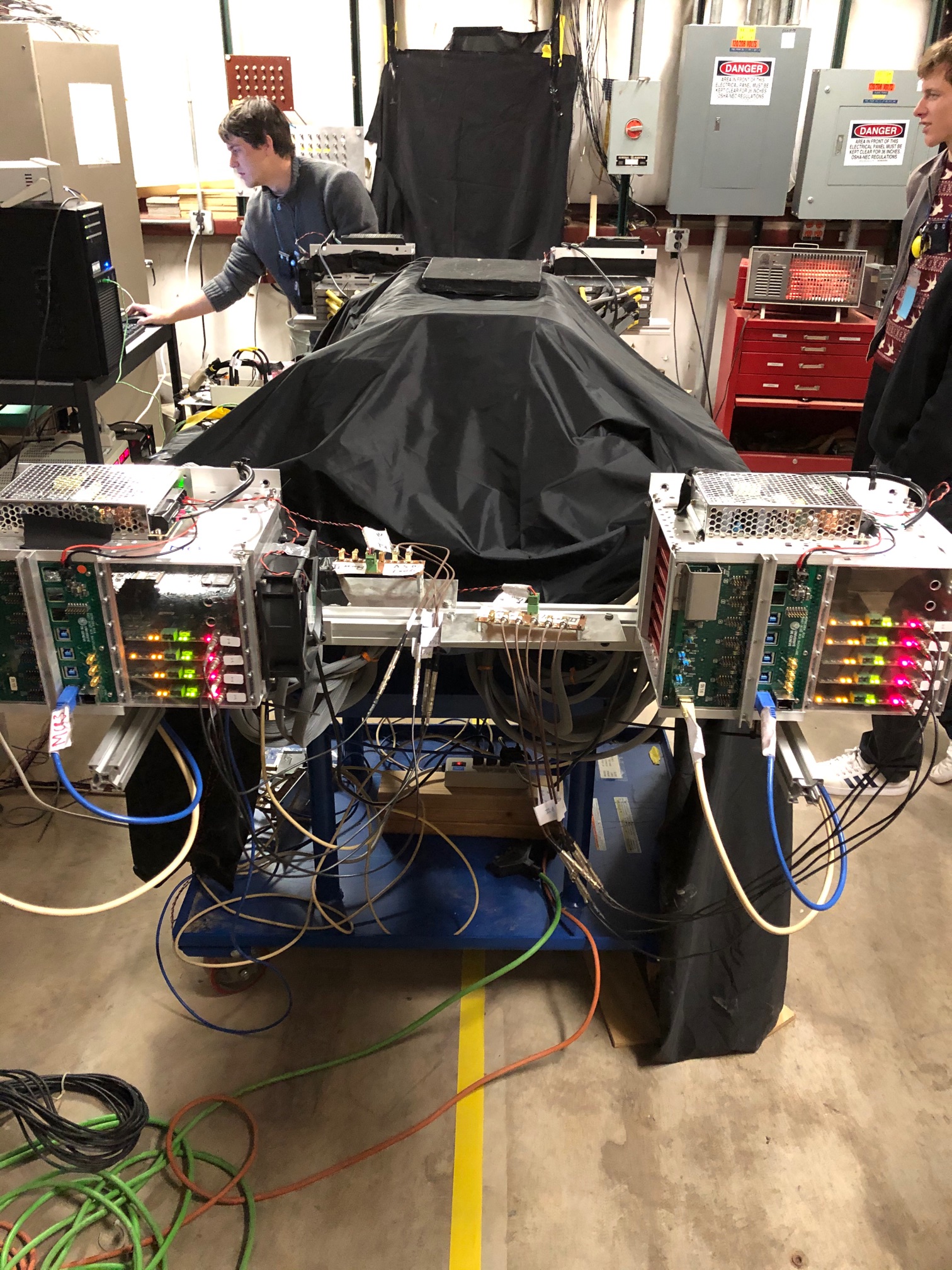 LANL neutron beam test photo 2